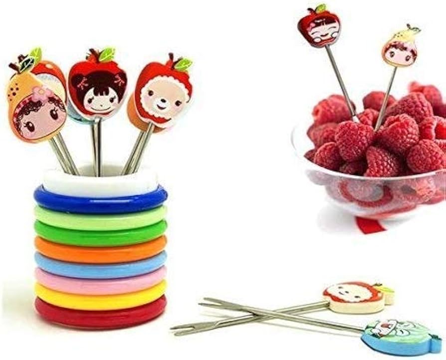 Fruit Fork Set Stainless Steel Food Pick (8 Pcs)