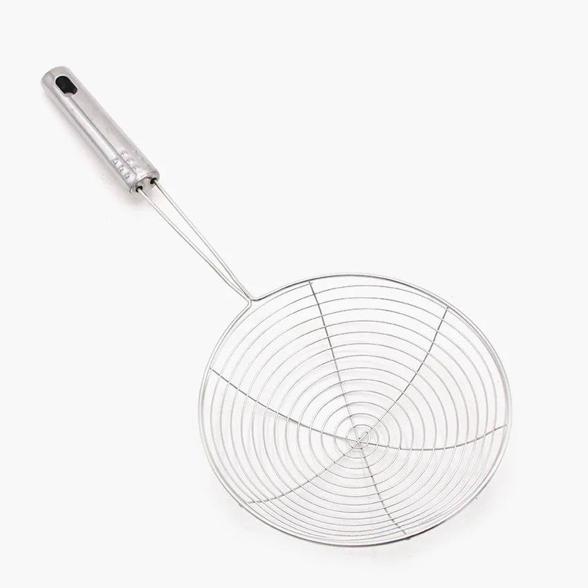 Stainless Steel Food Frying Oil Filter Pot Fry Strainer Deep Fryer