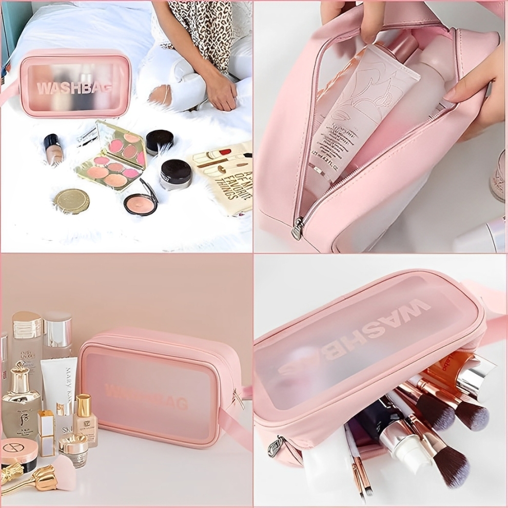 Cosmetic Bag Small Size makeup Bag,Travel Bags for Makeup Bags (Pink)