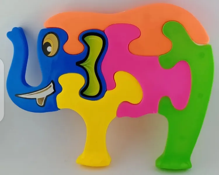 Elephant Puzzle Educational Activity Big Size for Kids