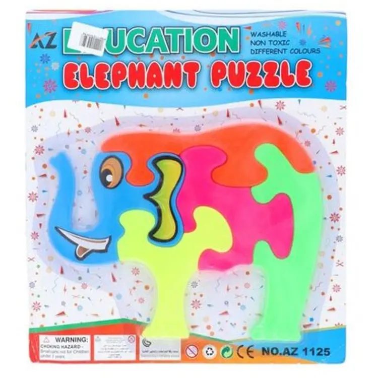 Elephant Puzzle Educational Activity Big Size for Kids