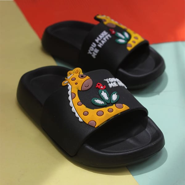 Kids' Giraffe Slide SIippers