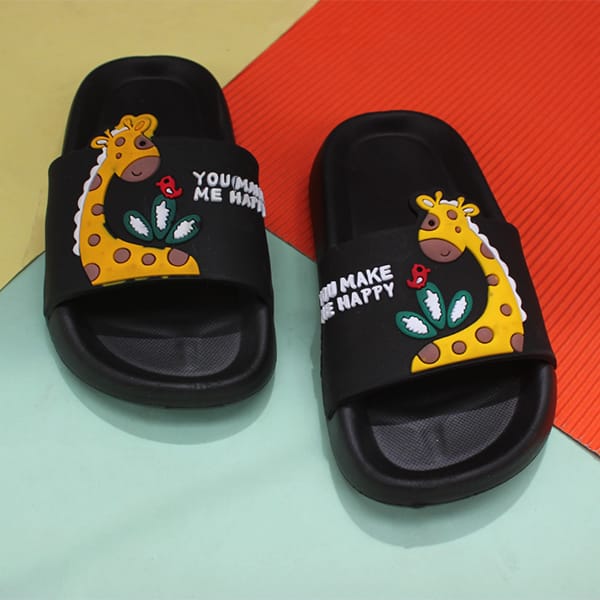 Kids' Giraffe Slide SIippers