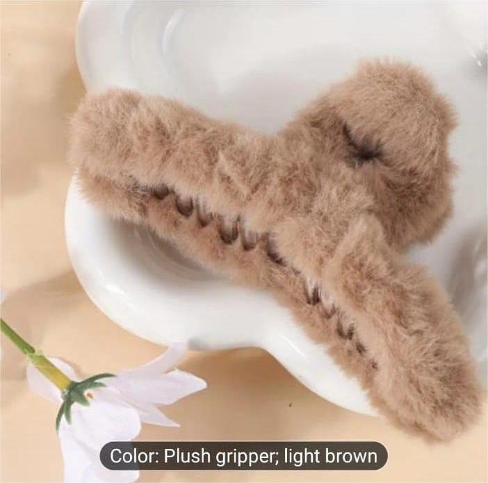 Soft Fur Hair Claw Clip
