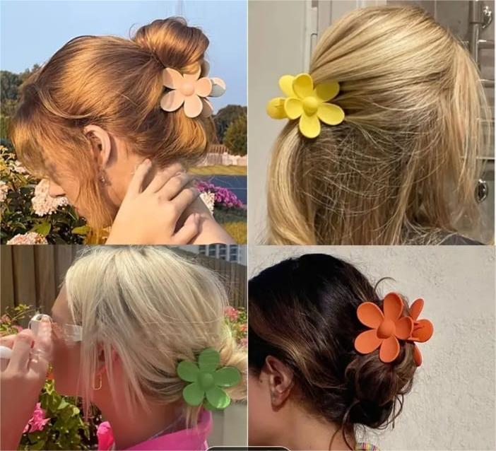 Flower-Shaped Hair Clip