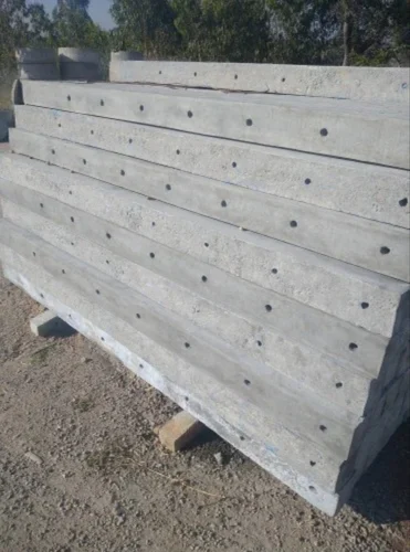 8 Feet Rectangular Grey Fencing Pole