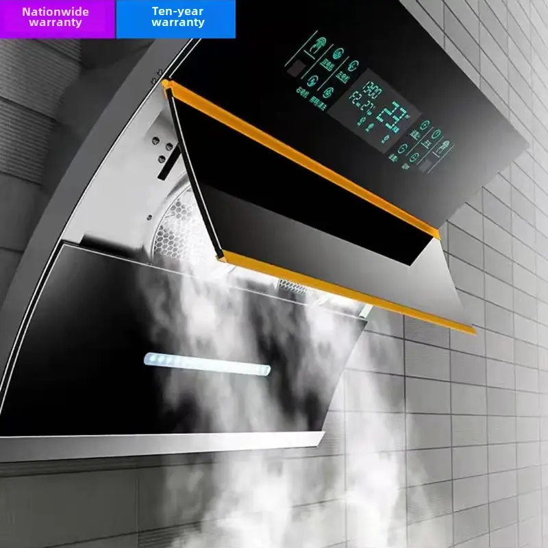 Modern Kitchen Chimney with Gas Stove