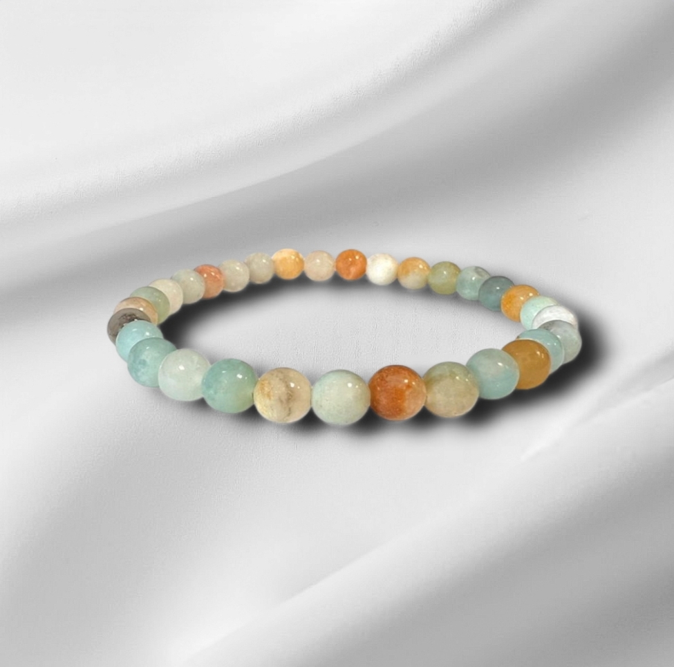 Bracelet en Amazonite multicolore 