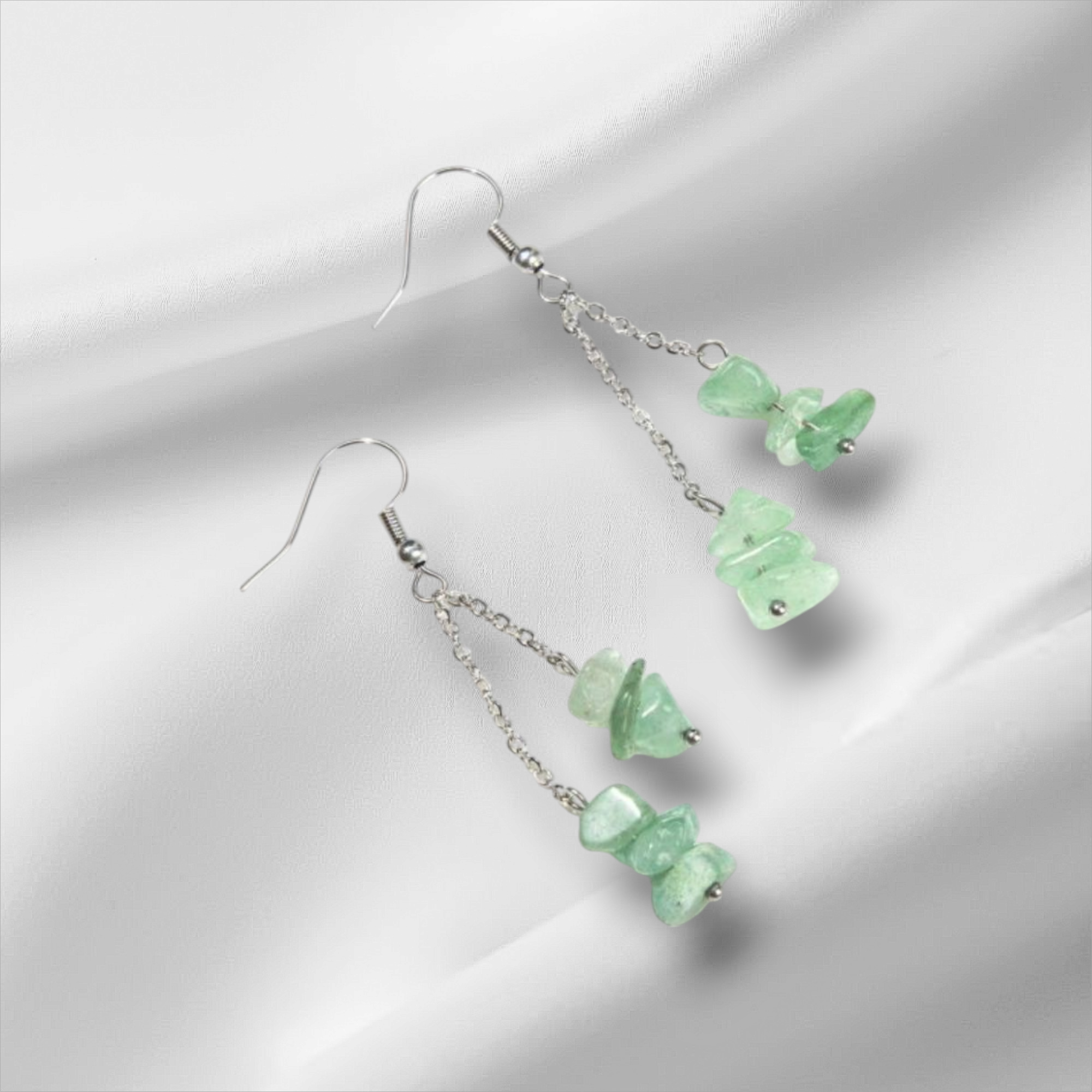 Boucles d'oreilles en aventurine 