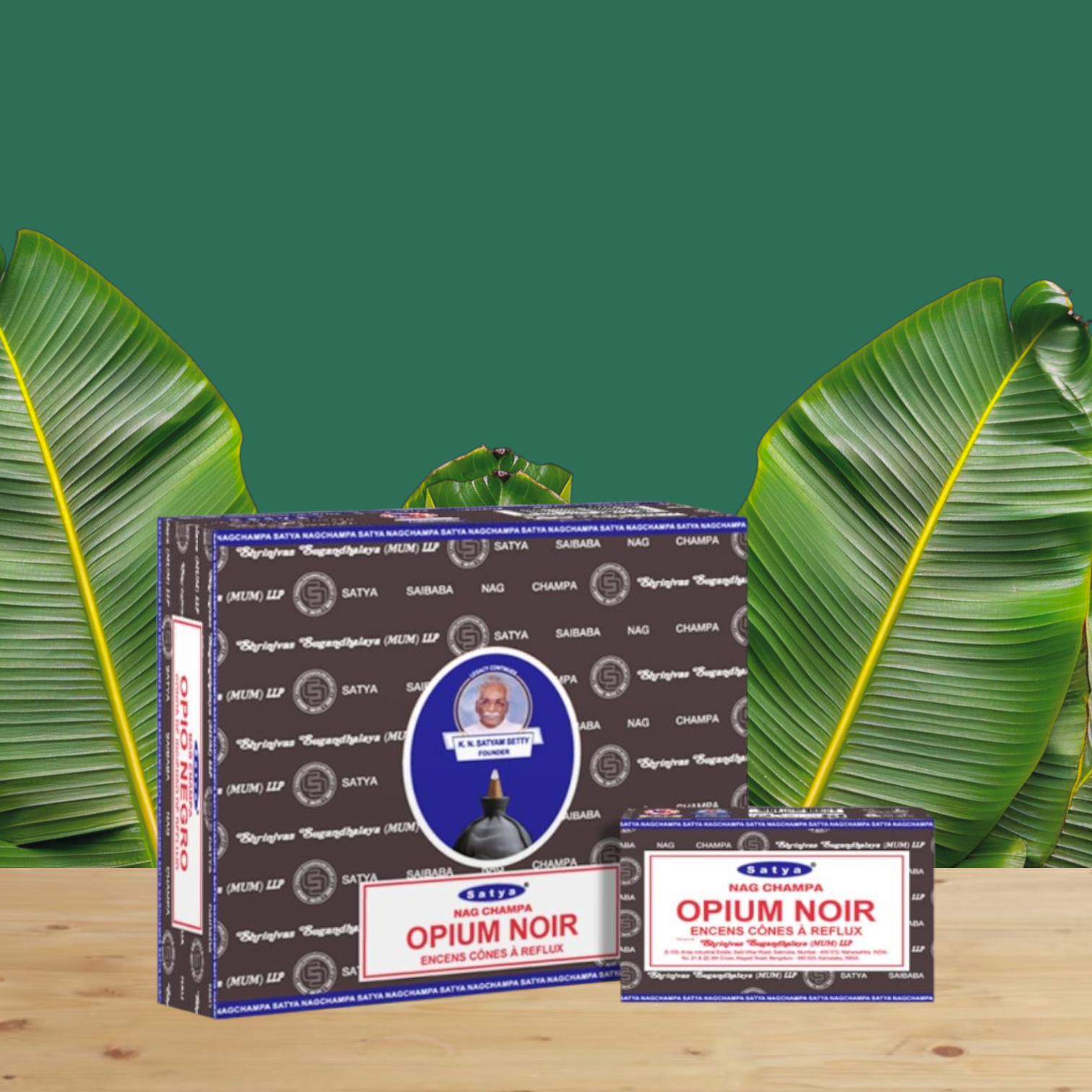 Encens Opium Noir Cônes backflow