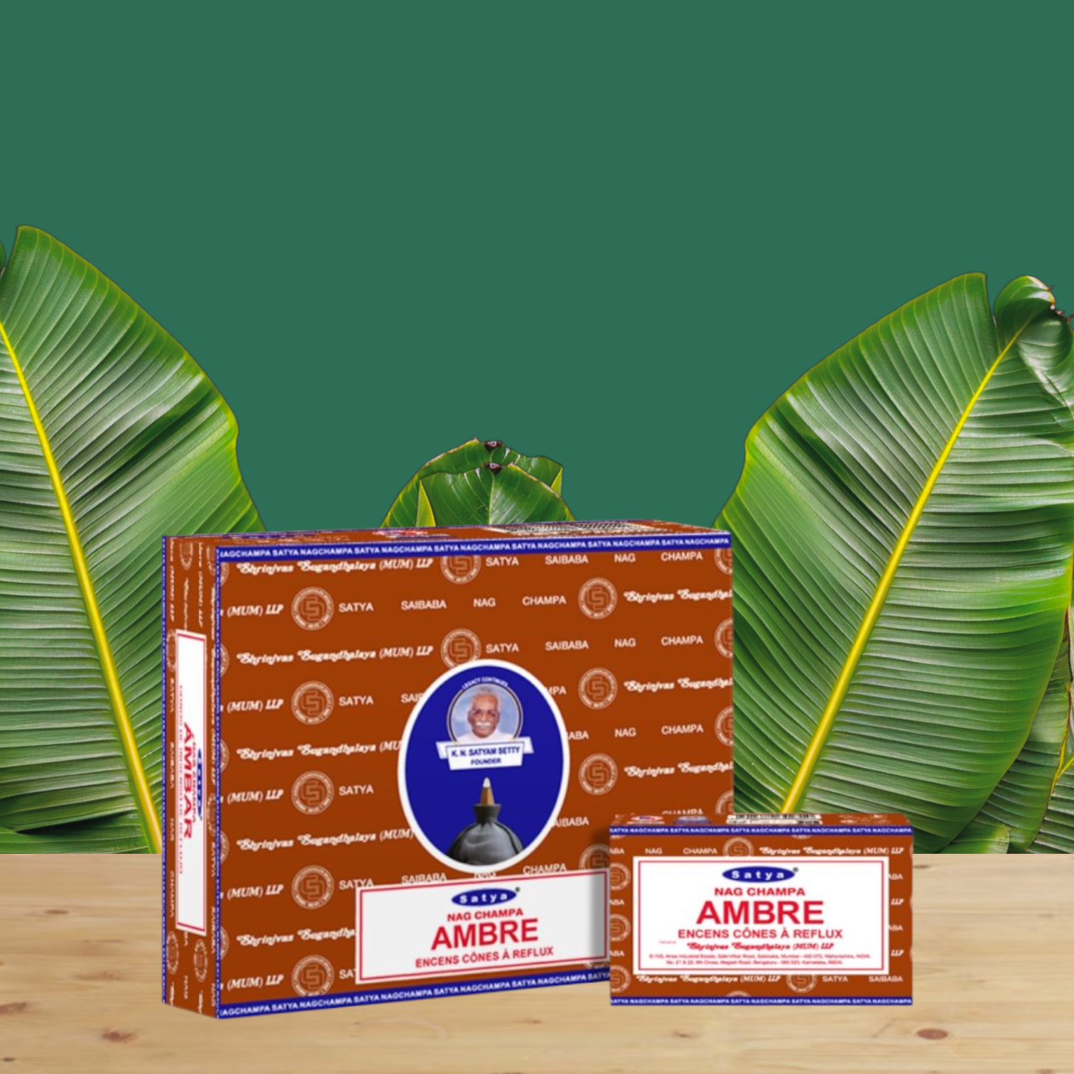 Encens Ambre cônes backflow