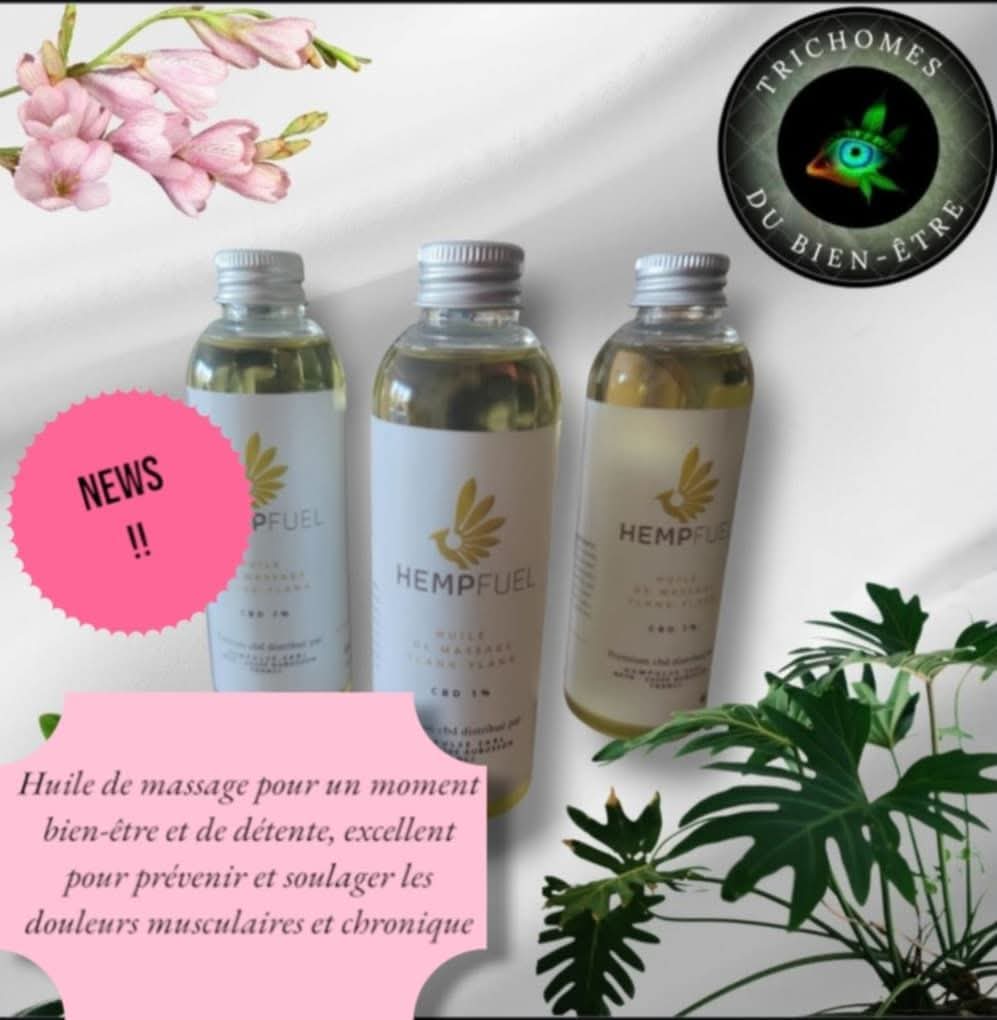 Huile de massage CBD
