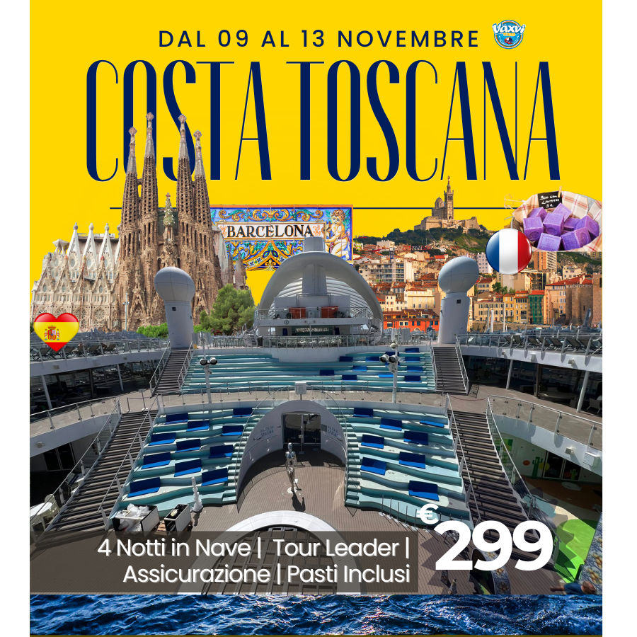 09 AL 13/11/25 - 5 GIORNI SU COSTA TOSCANA!
