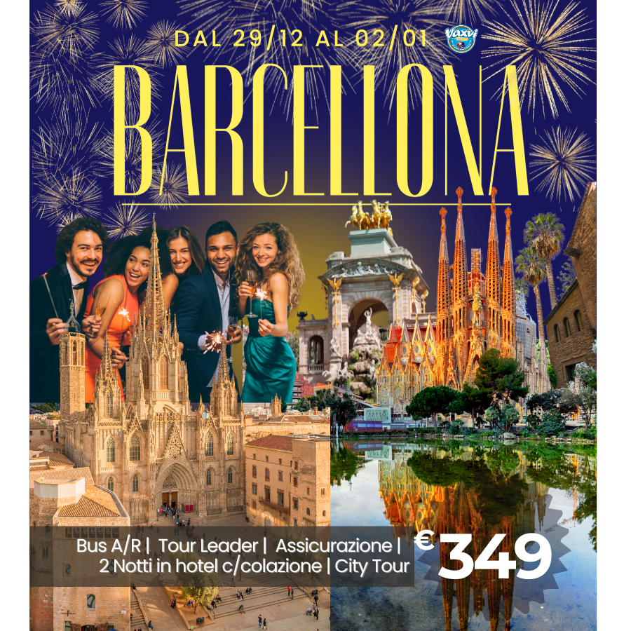 29/12 al 02/01 - CAPODANNO BARCELLONA 2026!