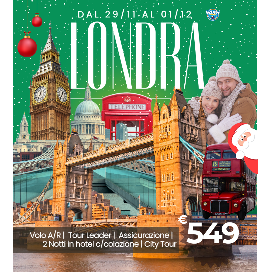 29/11 AL 01/12/25 - AUTUNNO A LONDRA!