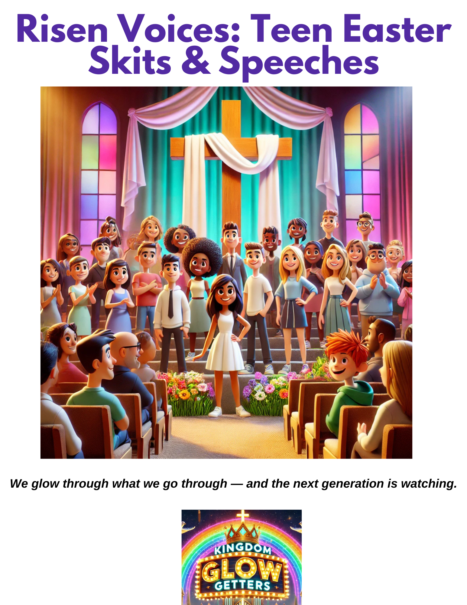 Risen Voices: Teen Easter Speeches & Skit Bundle