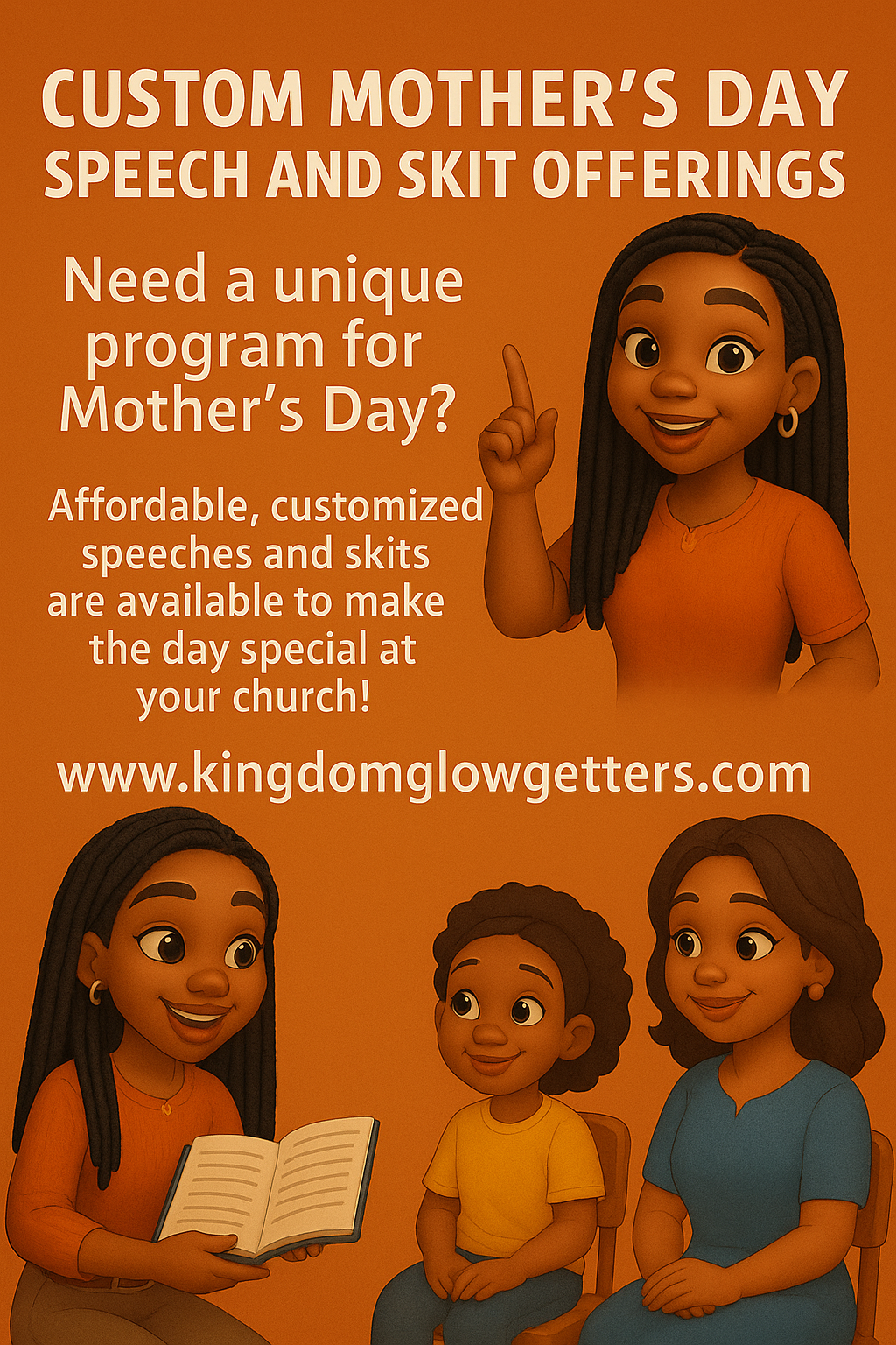 Custom Mother’s Day Skit or Speech | Made for Your Church or School