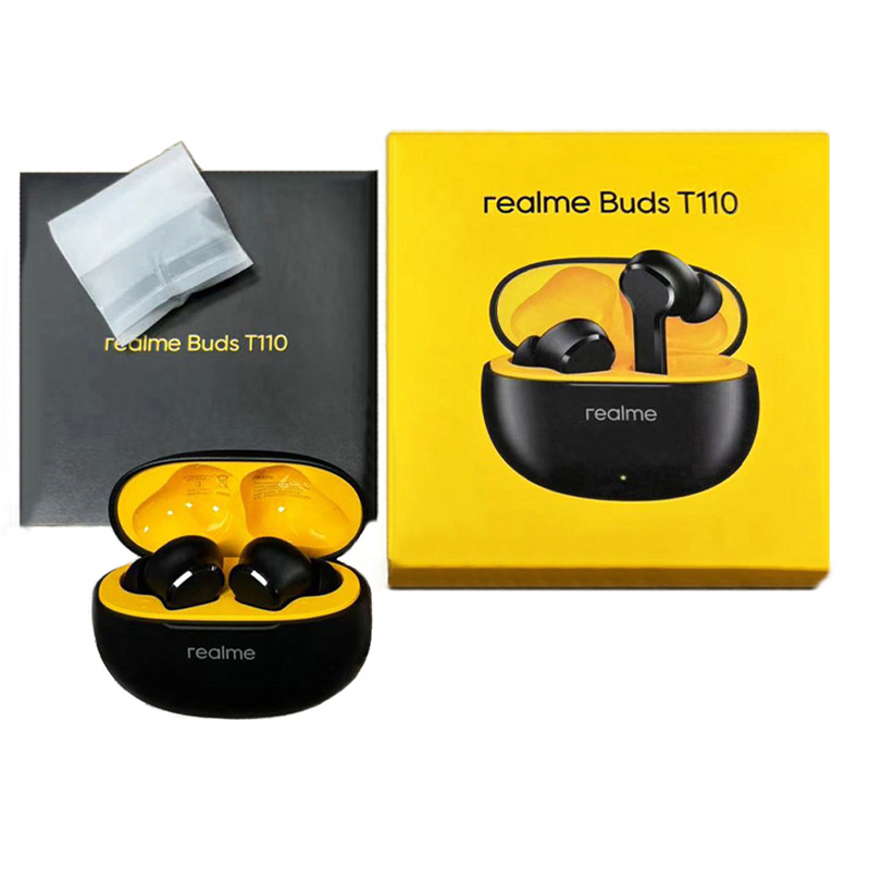 Auriculares inalámbricos Bluetooth TWS Realme Buds T110 negros