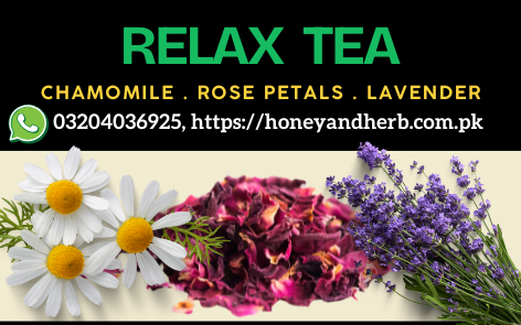 Relax Tea – Calming & Sleep Support 🌸💜