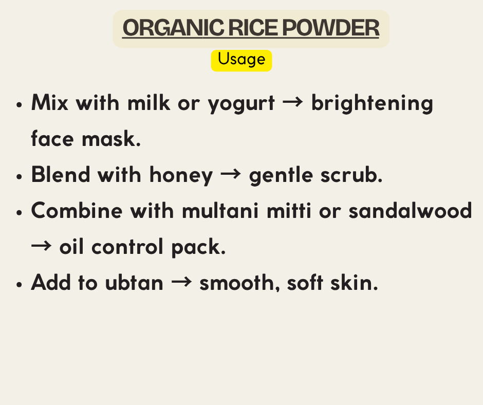 Organic Rice Powder