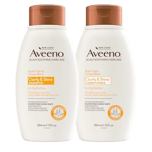 Aveeno Clarify & Shine Shampoo and Conditioner Set