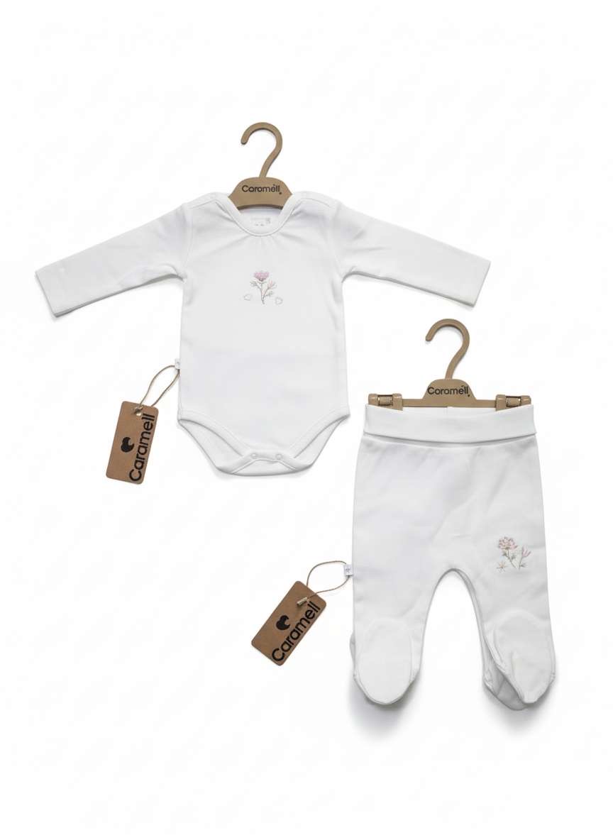 Caramell White Baby Bodysuit