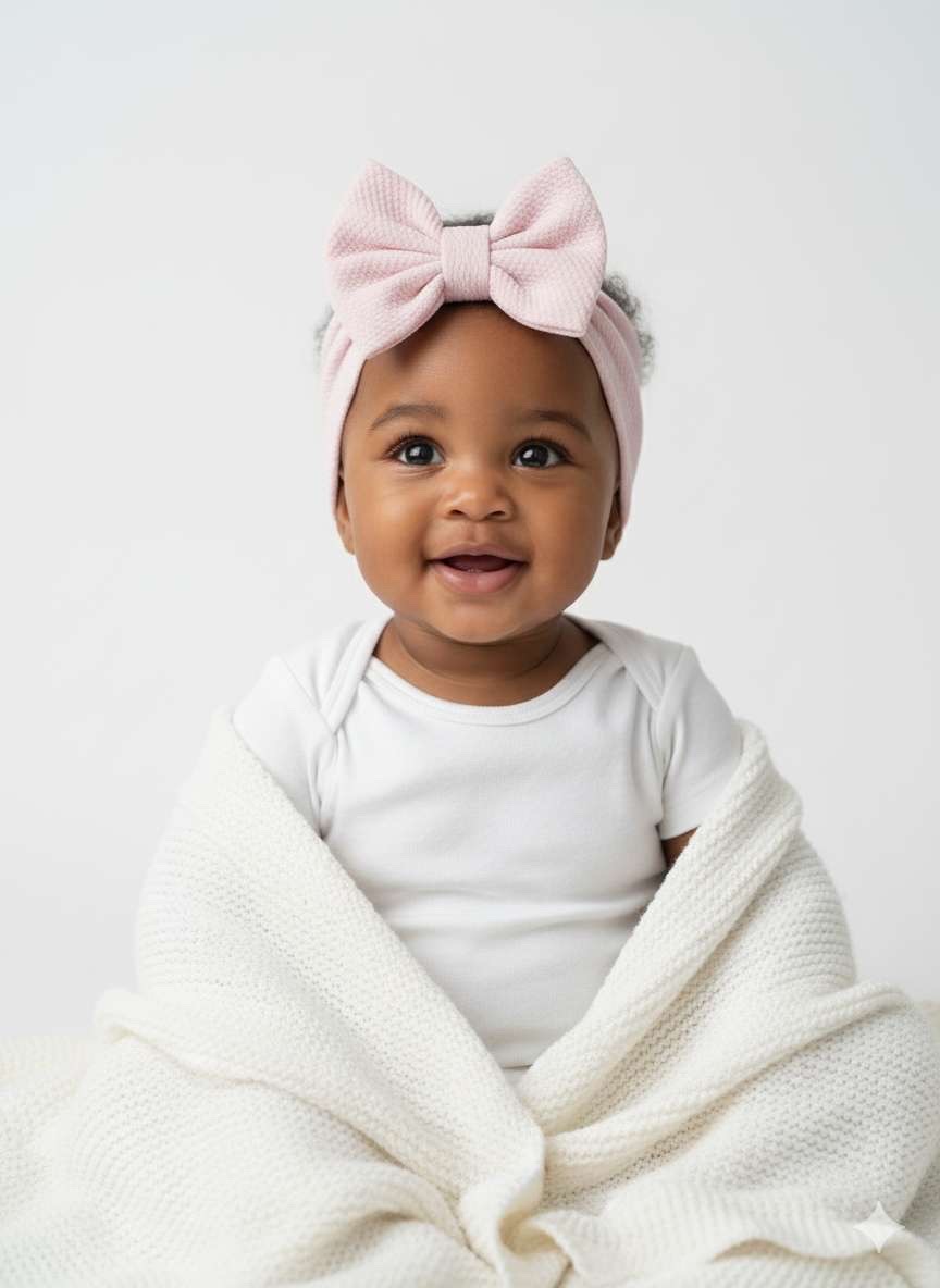 Caramell Set of Baby Bow Headbands