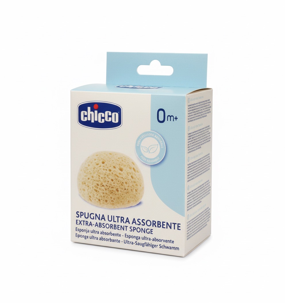 Chicco Hygiene Safe Extra Absorbent Baby Bath Sponge