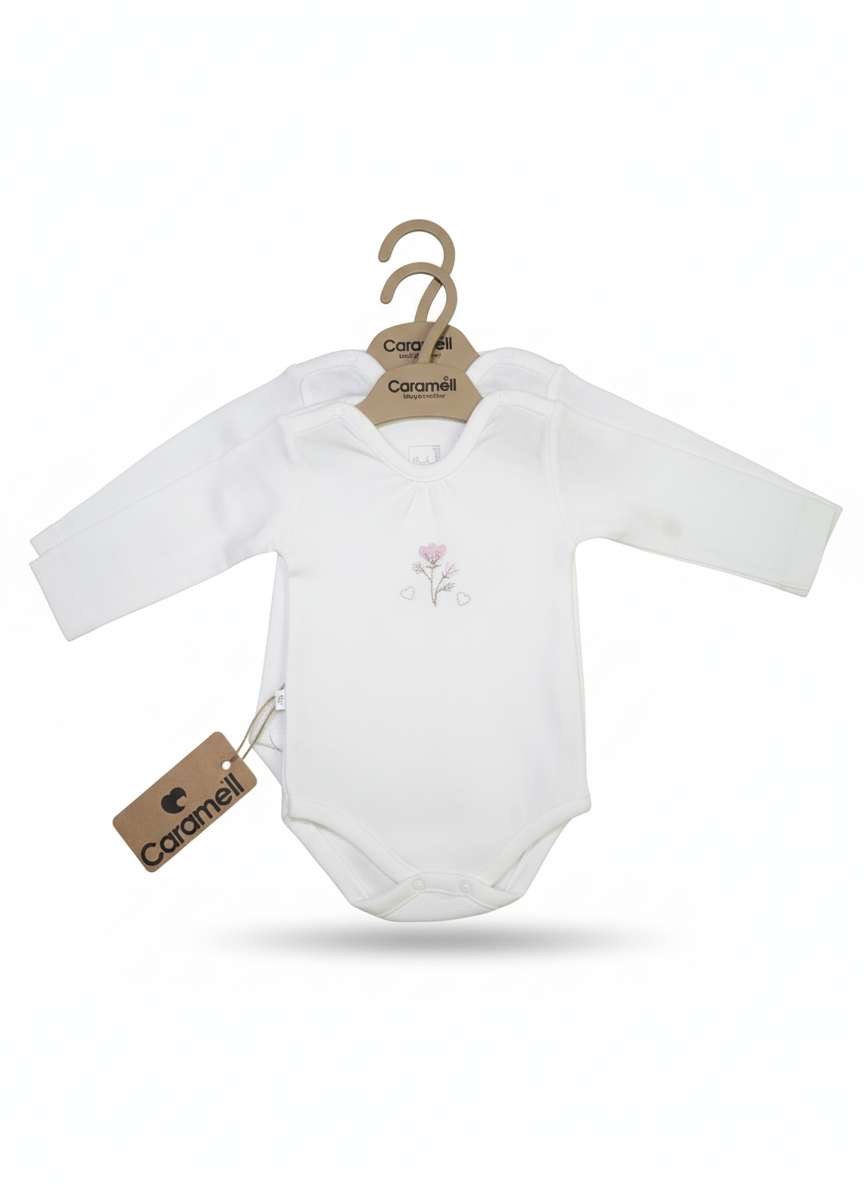 Caramell White Baby Bodysuit