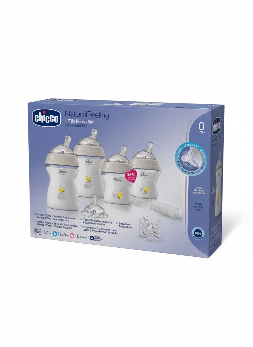 Chicco Natural Feeling Complete Newborn Feeding Bottle Set