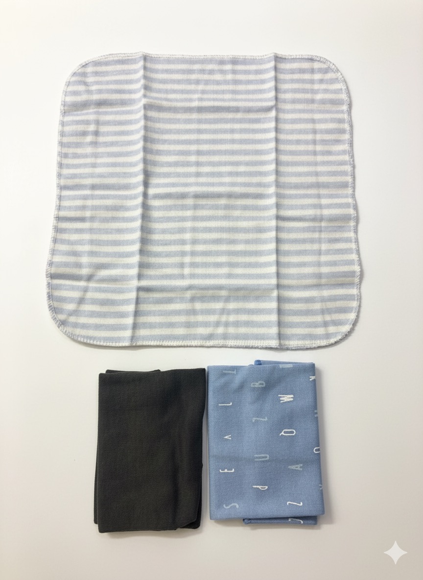 Caramell mixed 3 piece Baby Handkerchief