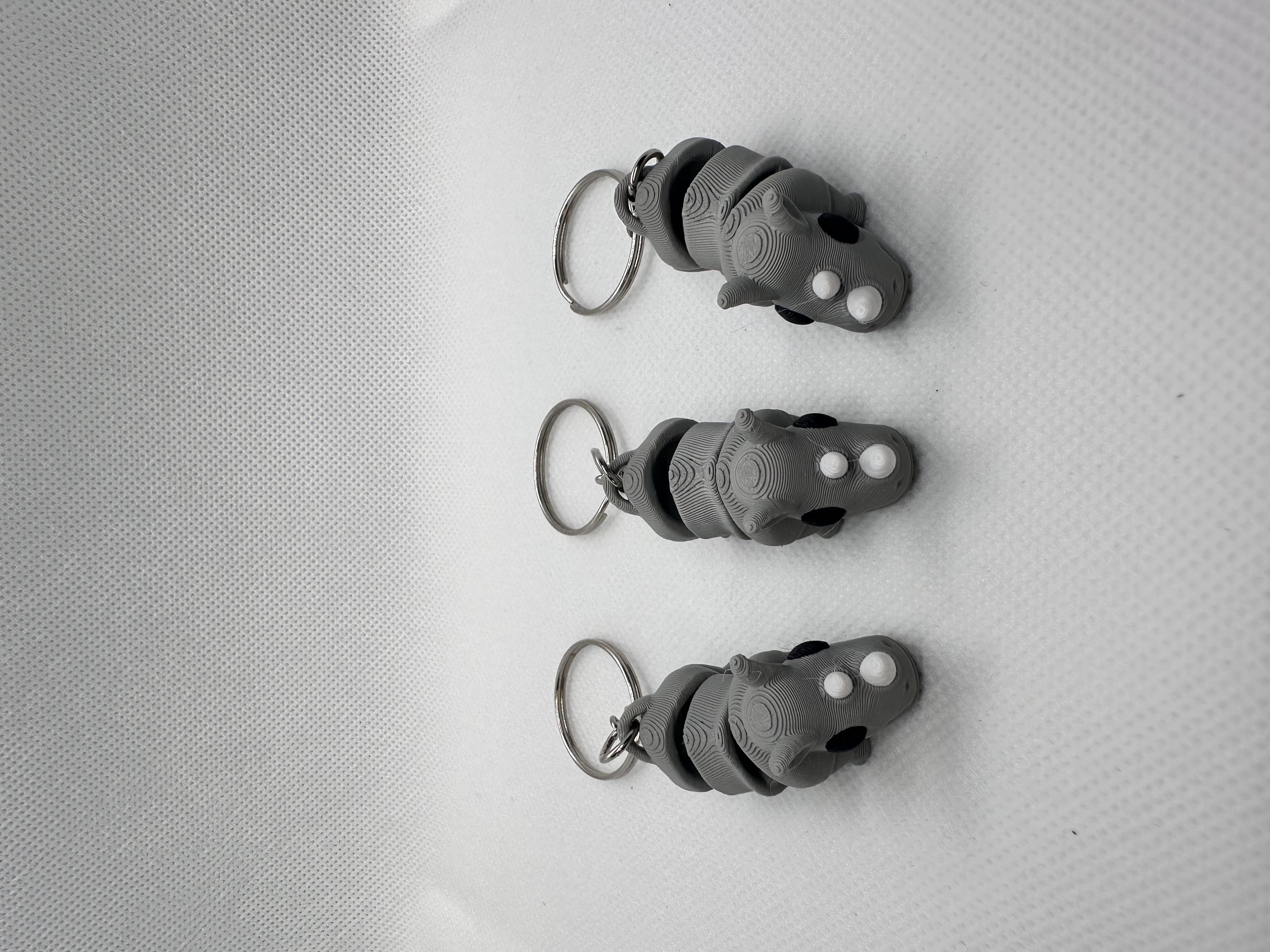 Flexi sleutelhanger Neushoorn