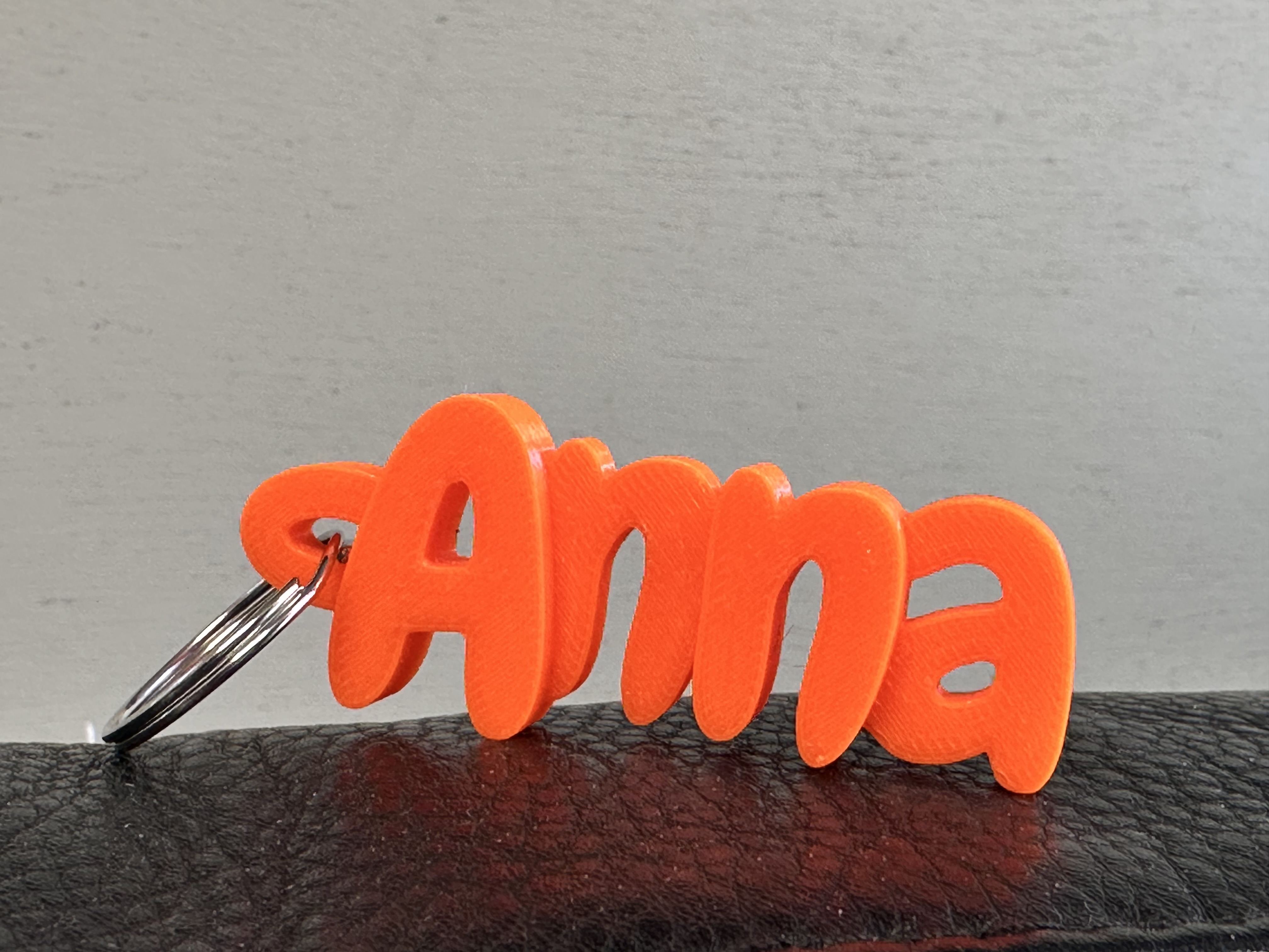 Gepersonaliseerde sleutelhanger naam