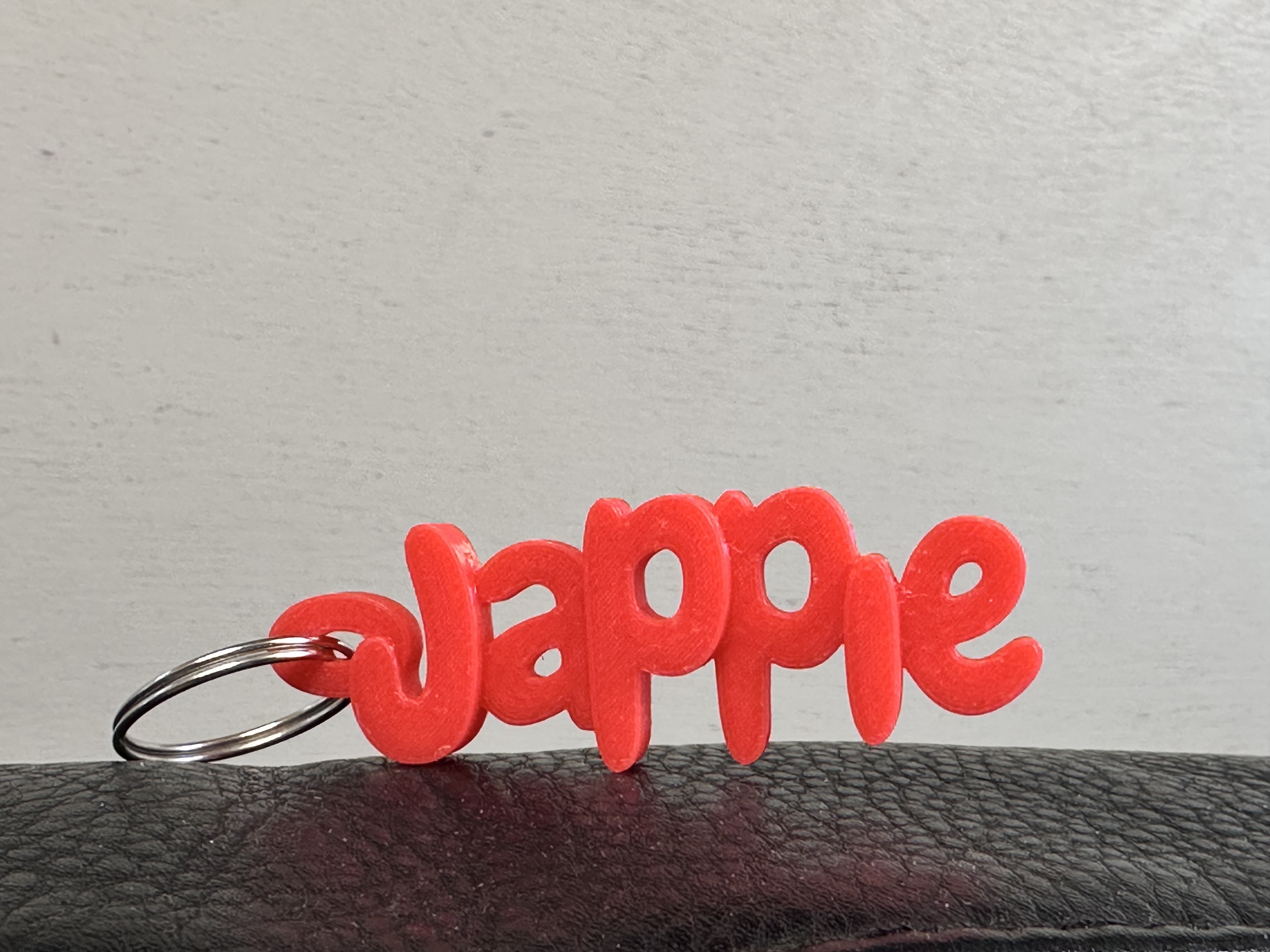 Gepersonaliseerde sleutelhanger naam