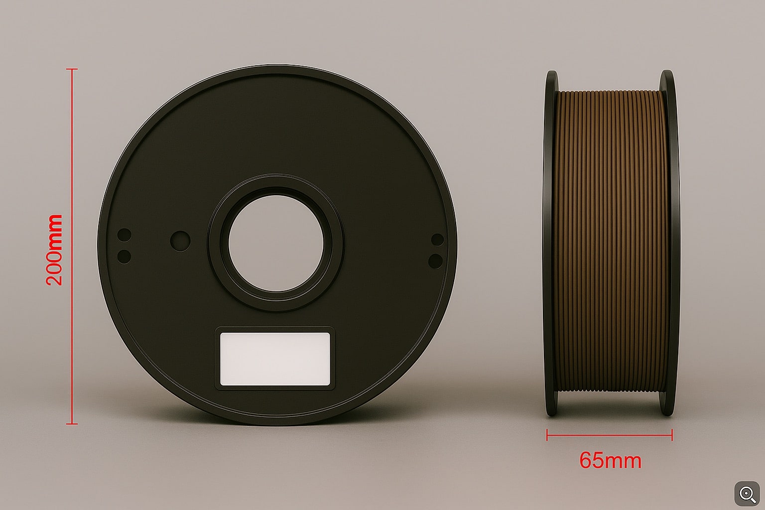 3D-printer Filament Donker hout