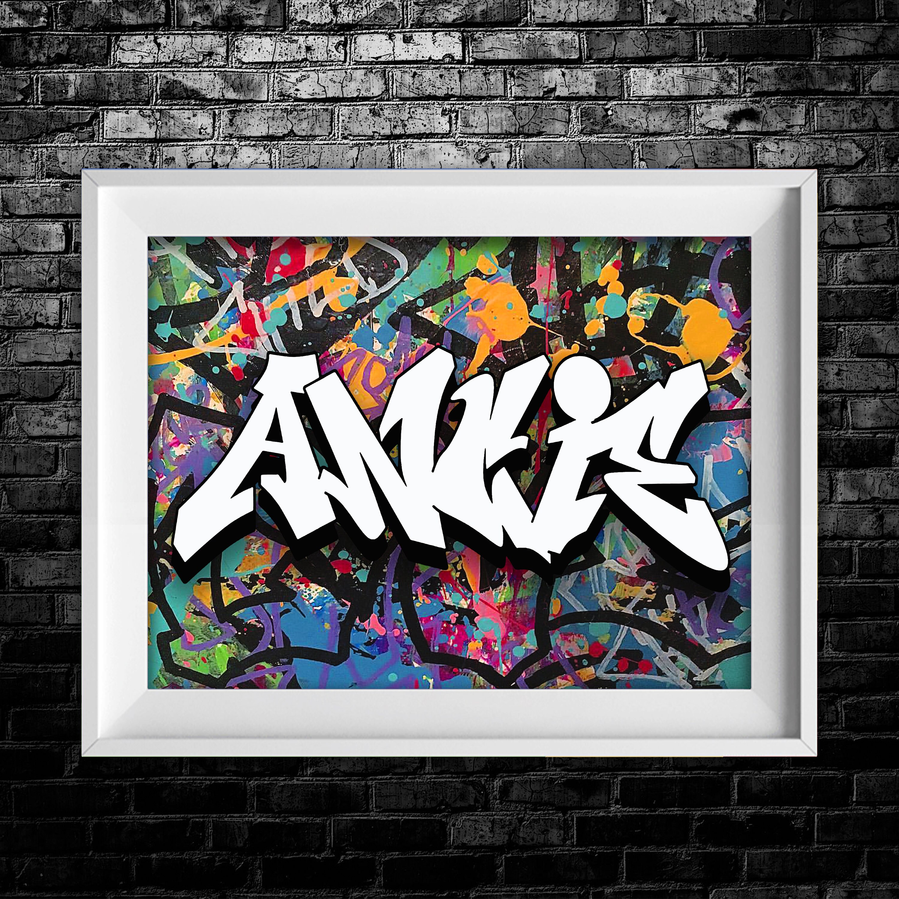 Custom Burner Graffiti Name Print