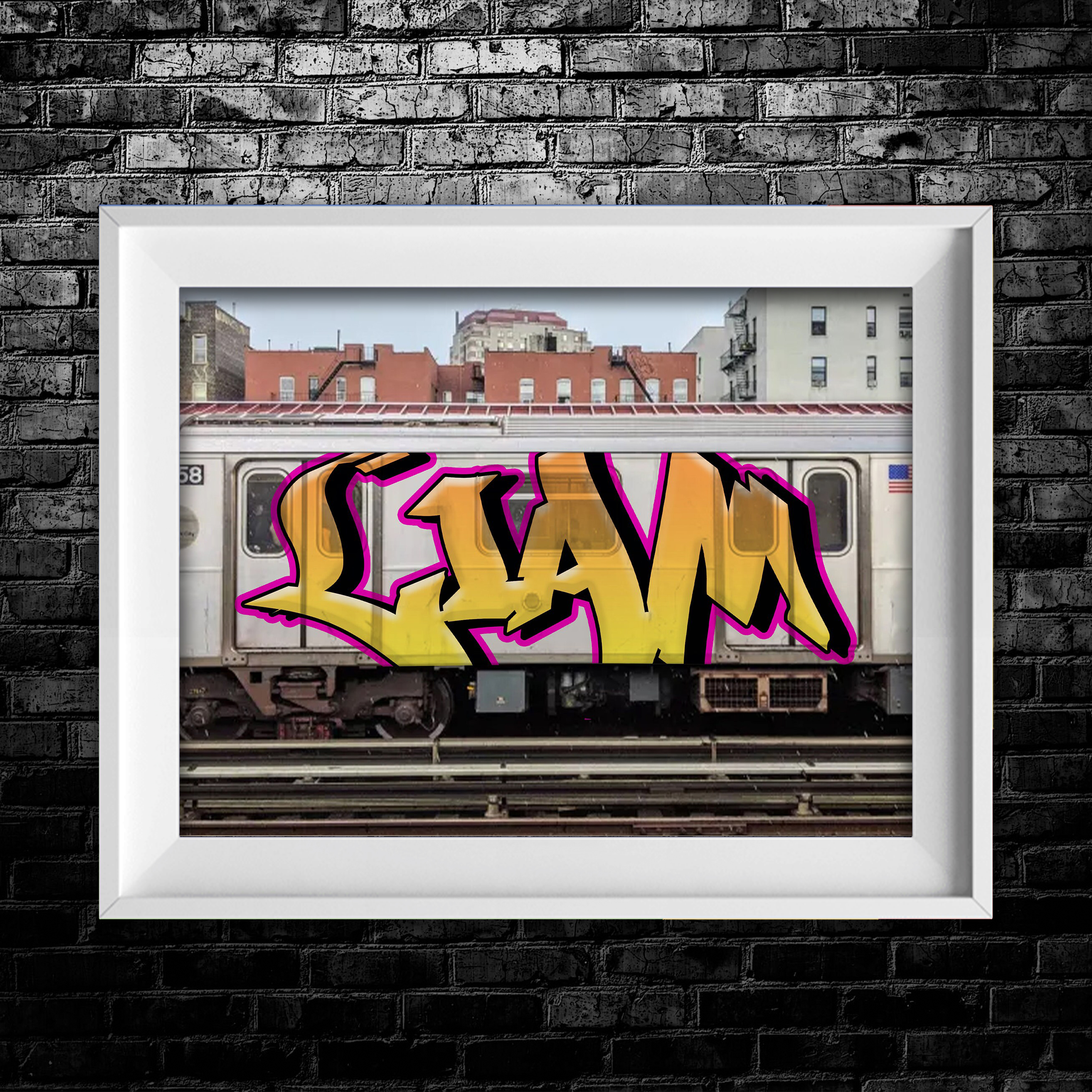 Custom Subway Graffiti Name Print