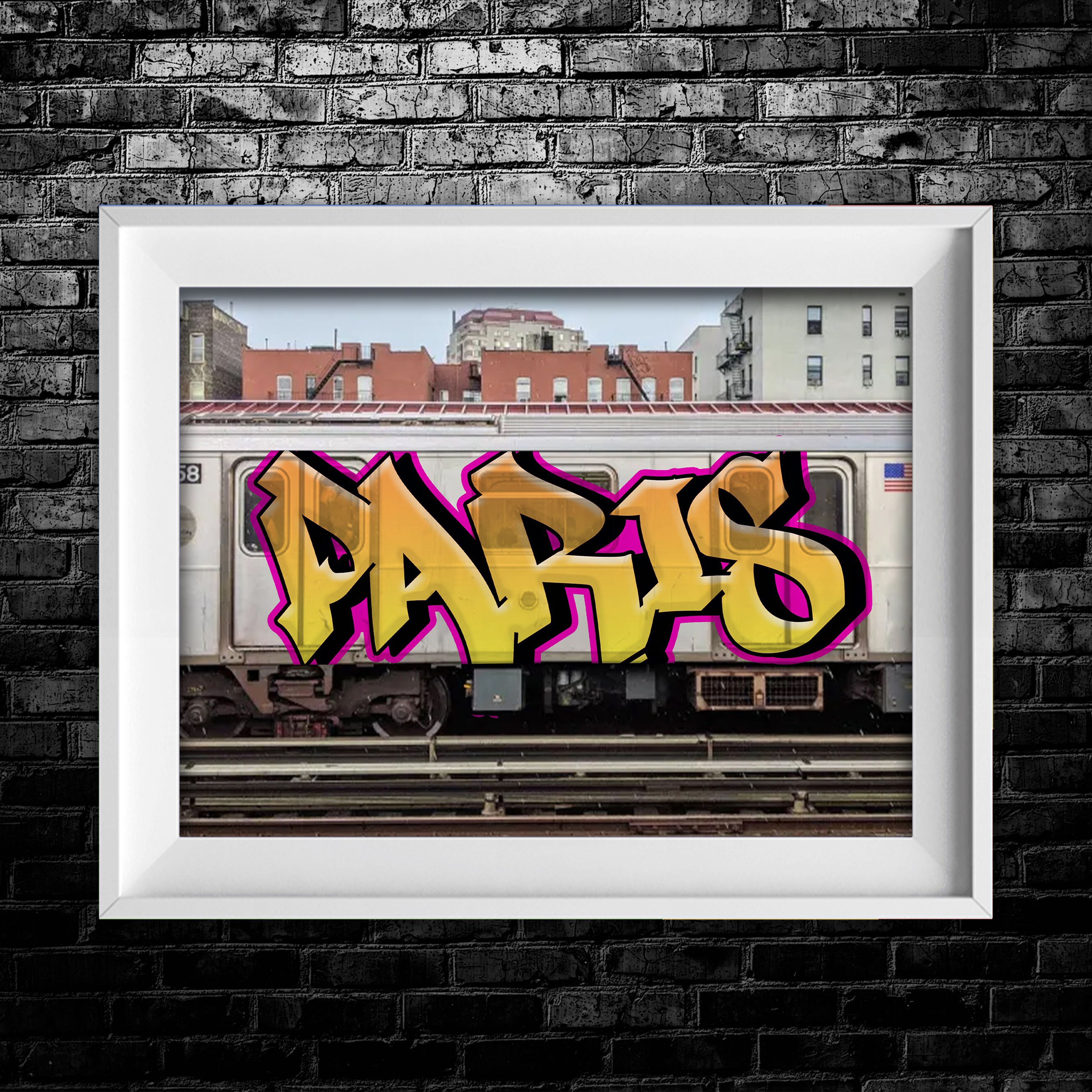 Custom Subway Graffiti Name Print