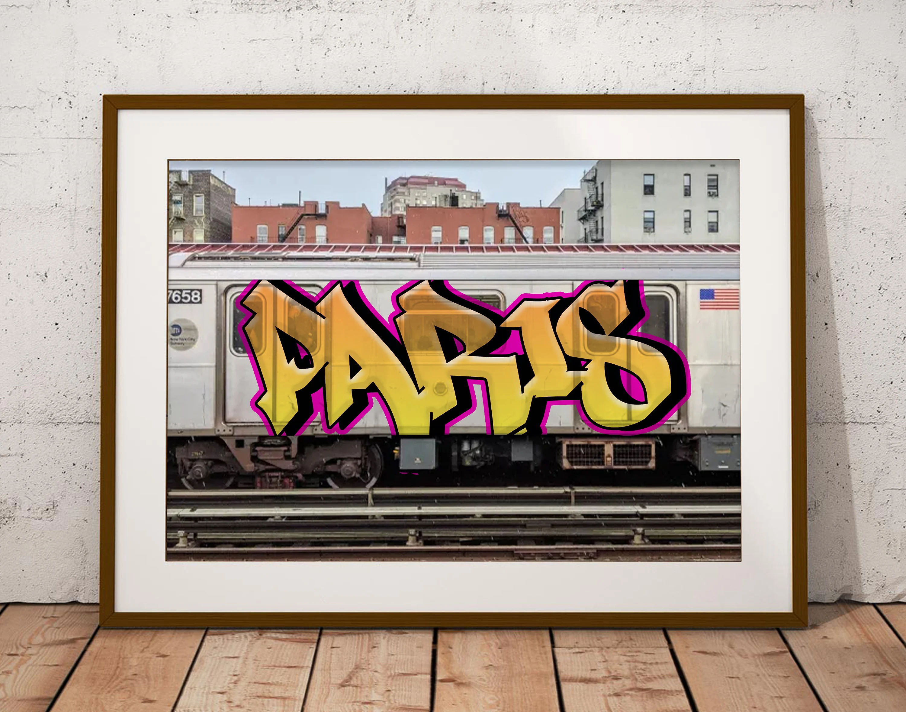 Custom NYC Subway Graffiti Name Art Print