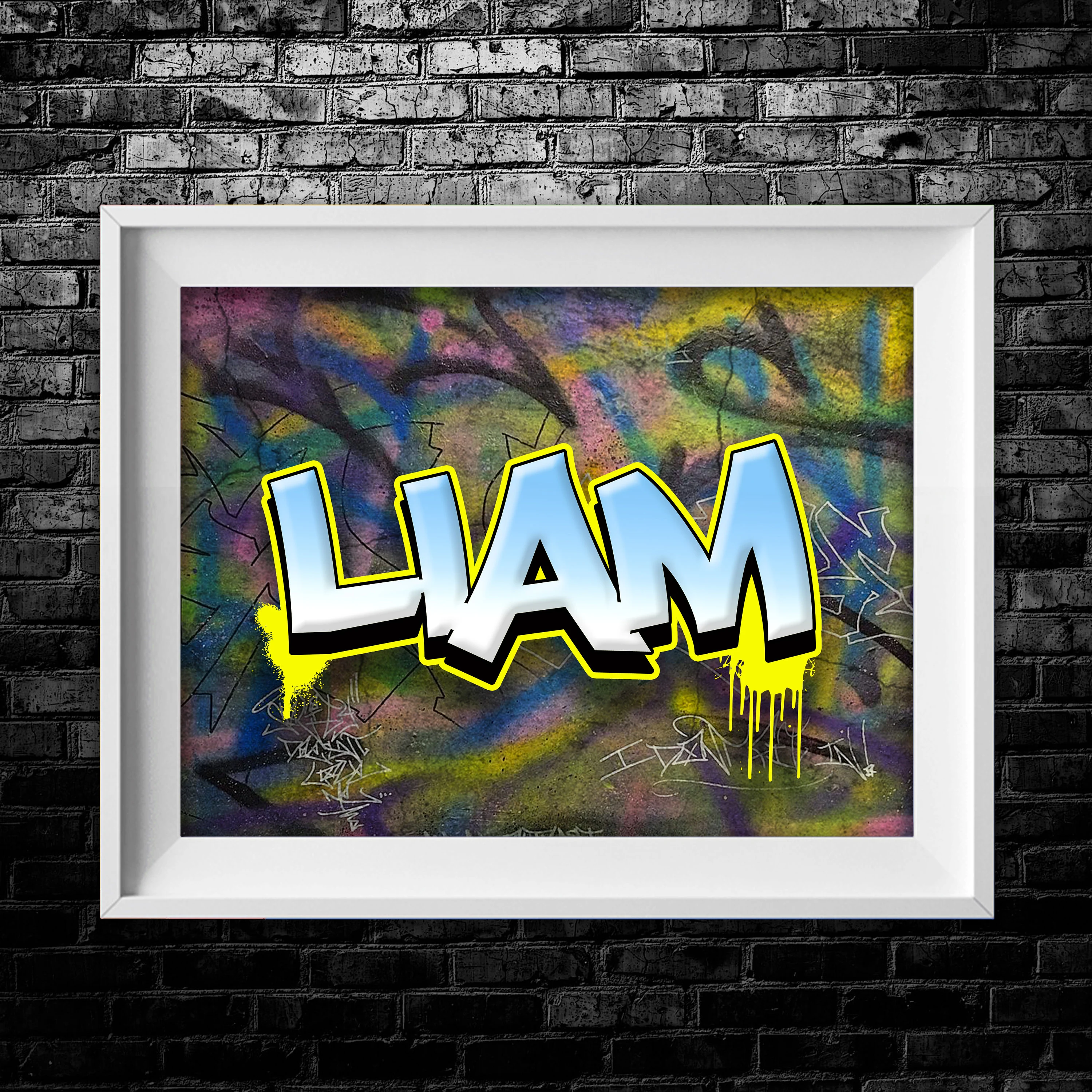 Custom Basic Graffiti Name Digital Download Art Print
