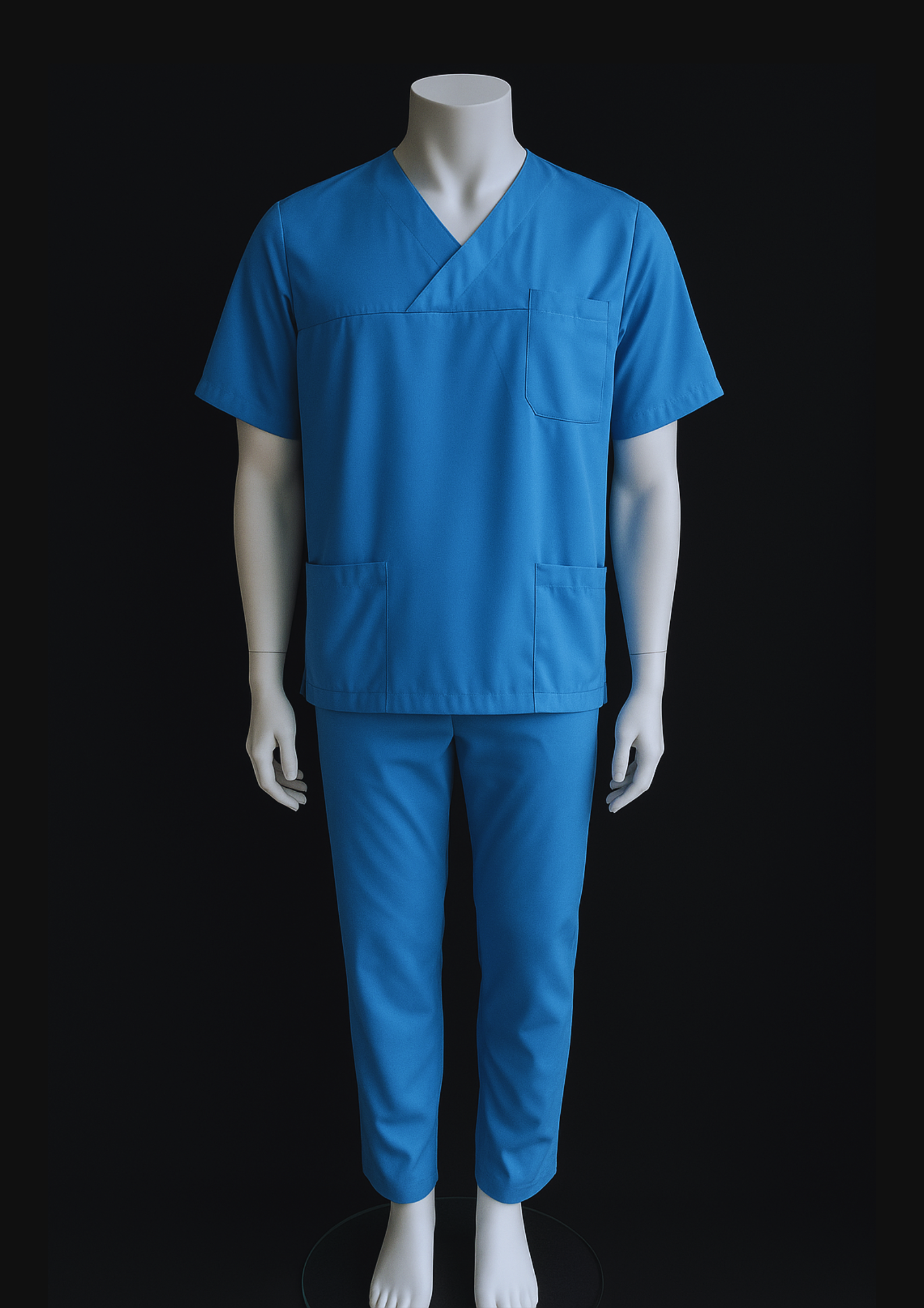Tenue médicale bleue