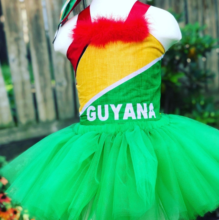 Guyana Flag Tutu-Two Piece Outfit-Labor day tutus