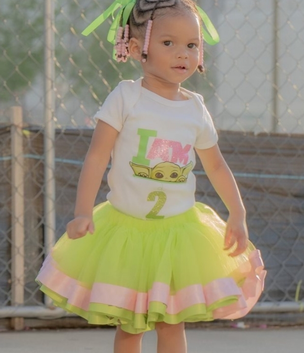 Baby Yoda birthday outfit - Baby Yoda birthday tutu outfit - Yoda birthday shirt - Baby Yoda birthday outfit