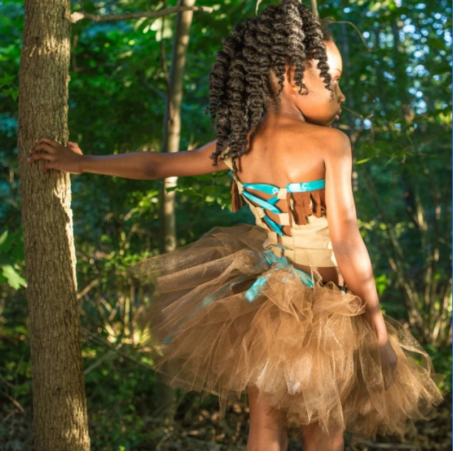 Fancy Native American tutu costume in earth tones- Girls. Dance recital Tutus/halloween outfit.