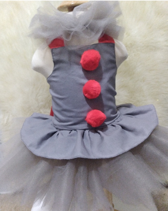 Pennywise dress, scary clown costume, Pennywise cosplay, Halloween tutu dress