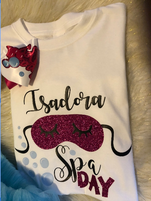 Spa Day Girl Tutu Outfit, Spa Birthday Party, Makeup Birthday Outfit