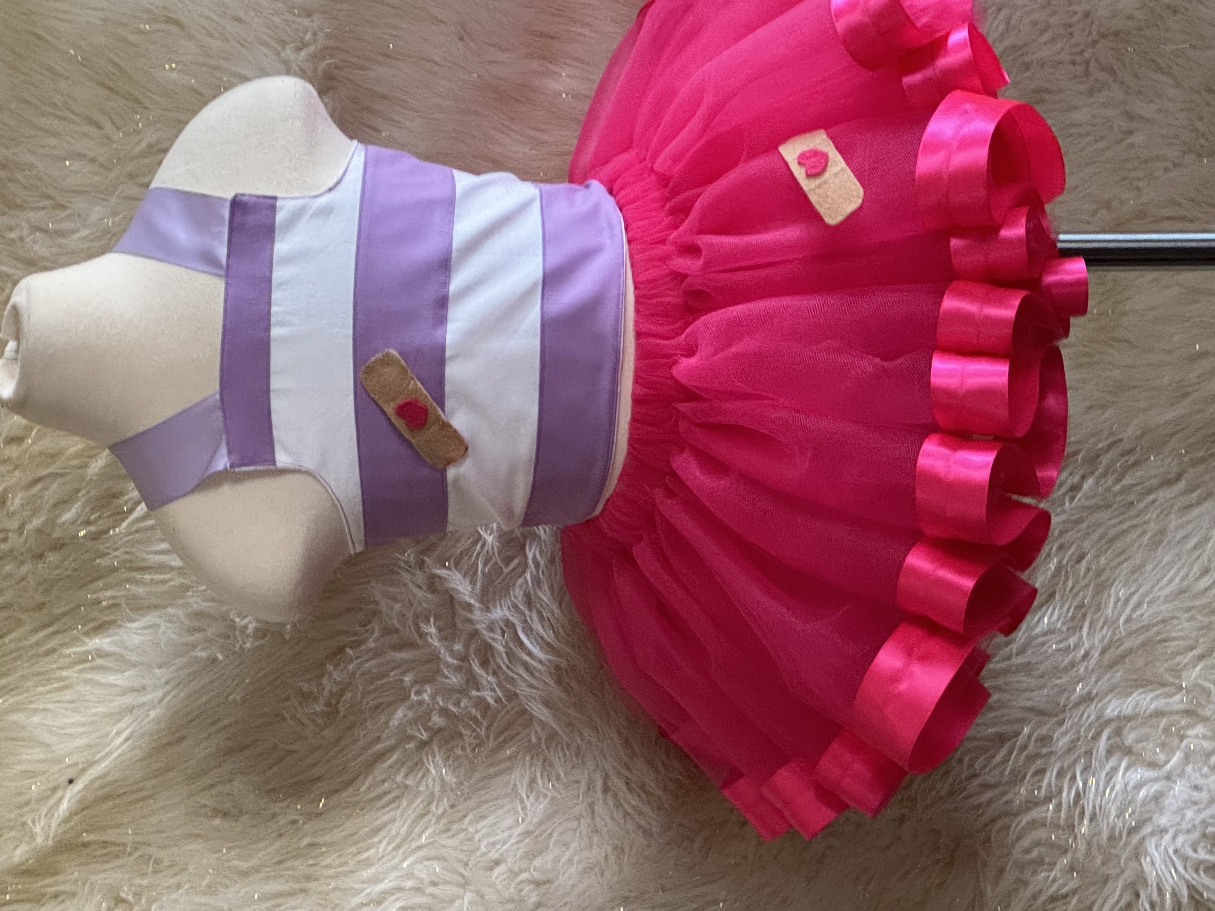 Magical Princess Two-Piece Tutu Set – Cotton Corset Top & Double-Layer Tulle Skirt for Girls