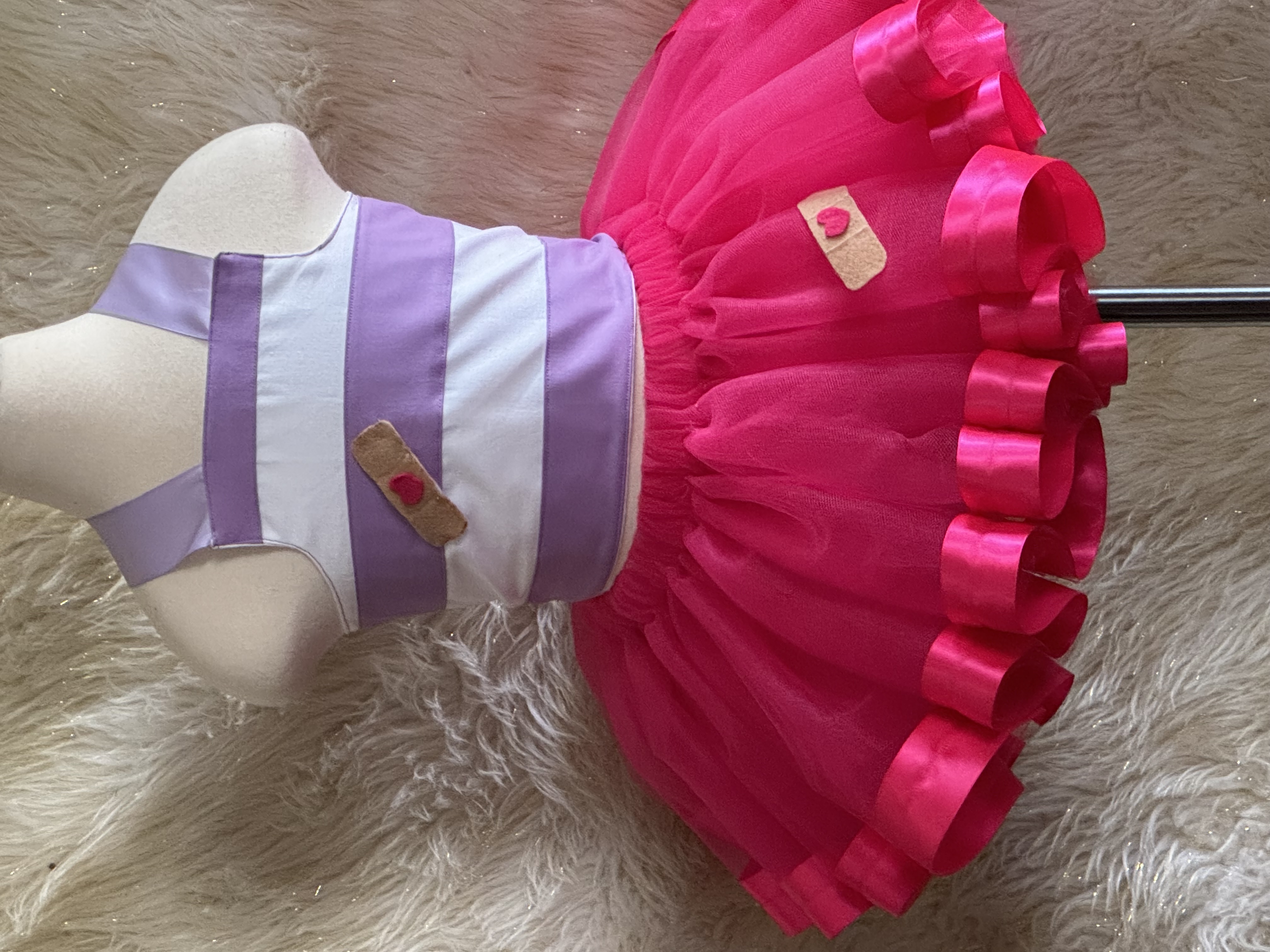 Magical Princess Two-Piece Tutu Set – Cotton Corset Top & Double-Layer Tulle Skirt for Girls