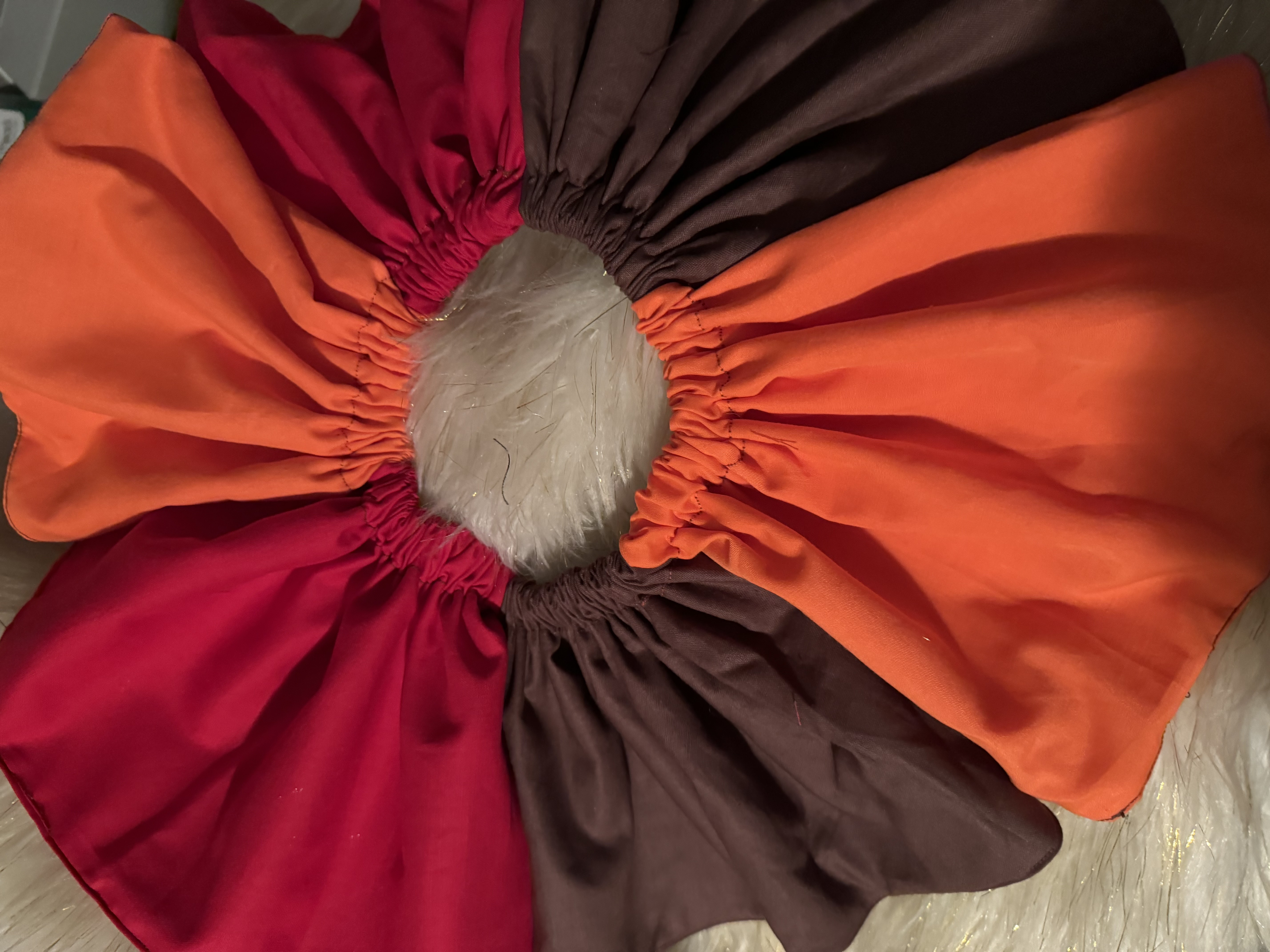 Warrior Guard Costume Outfit, Red and Gold Tribal-Inspired Tutu, Halloween Costume