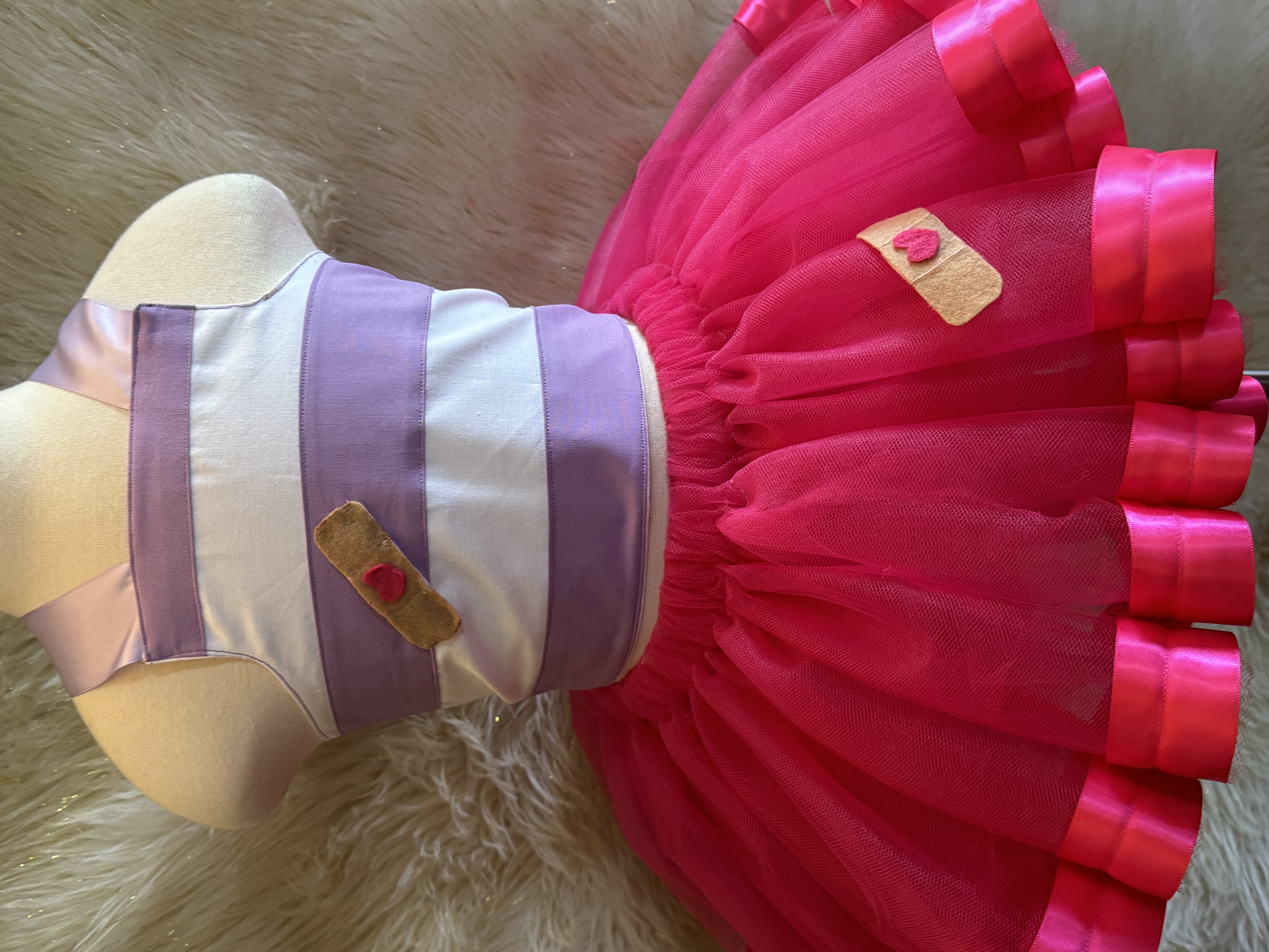 Magical Princess Two-Piece Tutu Set – Cotton Corset Top & Double-Layer Tulle Skirt for Girls